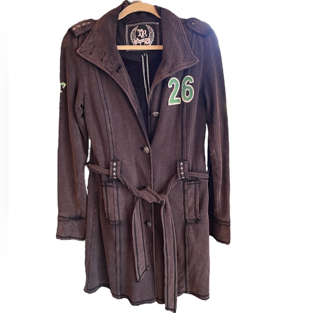 VINTAGE Treasure Rock long trench coat like style brown Med (size 2)